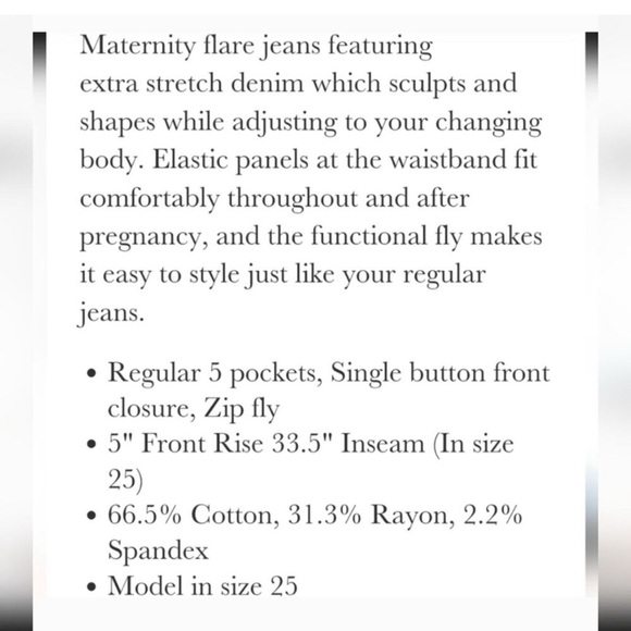 KanCan Maternity NWT Diana Black Flare Bootcut Traditional Jeans 13/30 - Picture 5 of 6